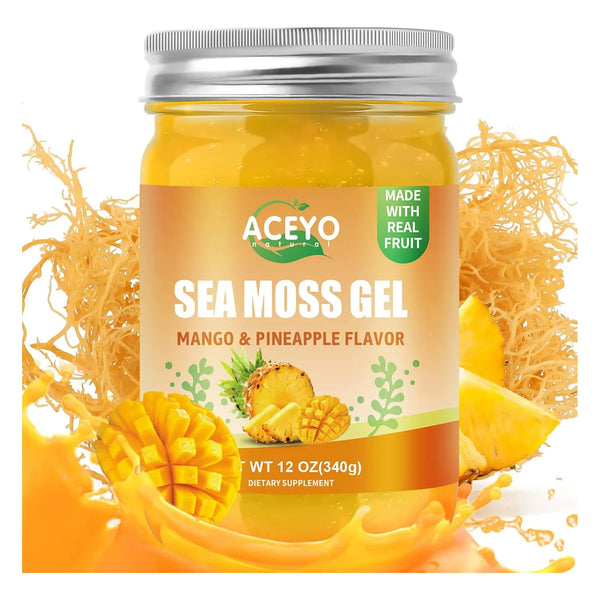 Gel De Musgo Marino Irlandés Orgánico Crudo Sabor Mango Piña - Imagen 1