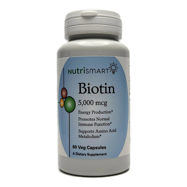 Biotina 5000 Mcg Suplemento Vitaminico Cabello Piel Uñas Fortalecimiento Energia