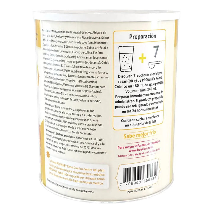 Prowhey Renal Crónico Boydorr Tarro X 378 G - Imagen 3