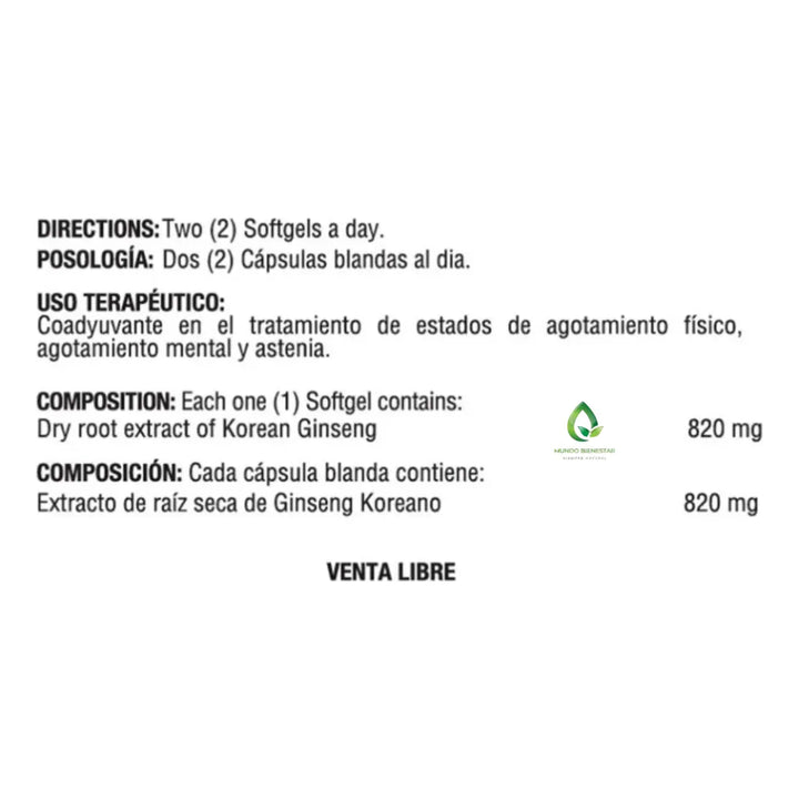 Ginseng Complex X 420 Mg Ninguno - Imagen 2
