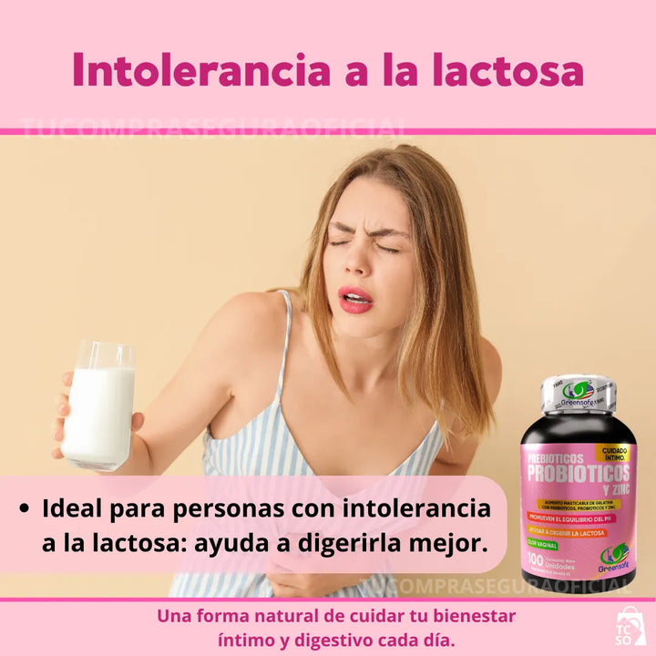 Probióticos Prebióticos Y Zinc Cuidado Intimo De La Mujer Sin Sabor - Imagen 7