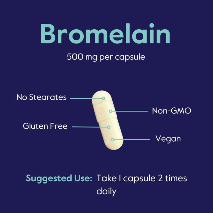 Bromelina 500 Mg 2400 Gdu Por Gramo 120 Cápsulas Sin Esteara - Imagen 6