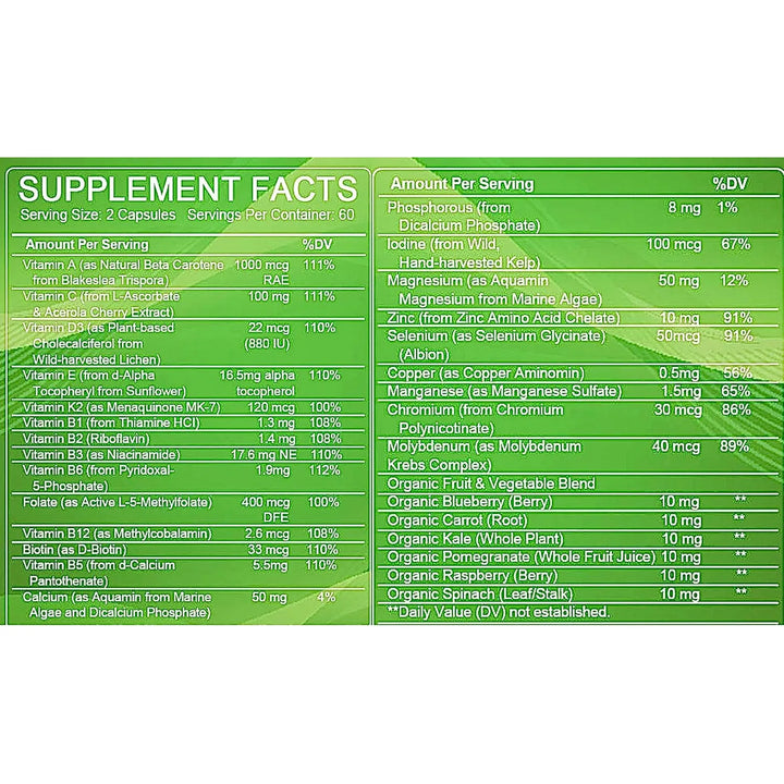 Multivitaminas Minerales Naturales Complejo B Calcio Magnesi - Imagen 3