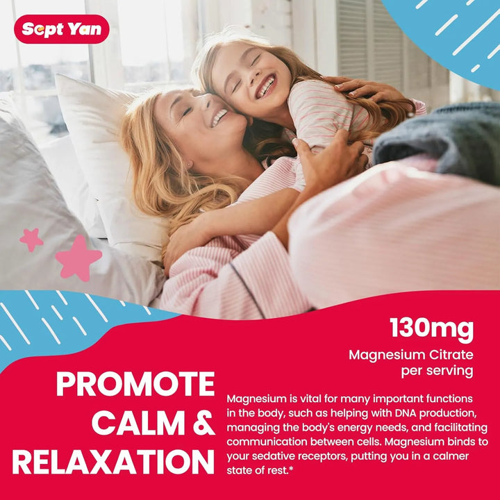 Gomitas De Magnesio Para Niños Sabor Fresa Con Vitamina B6 L - Imagen 4