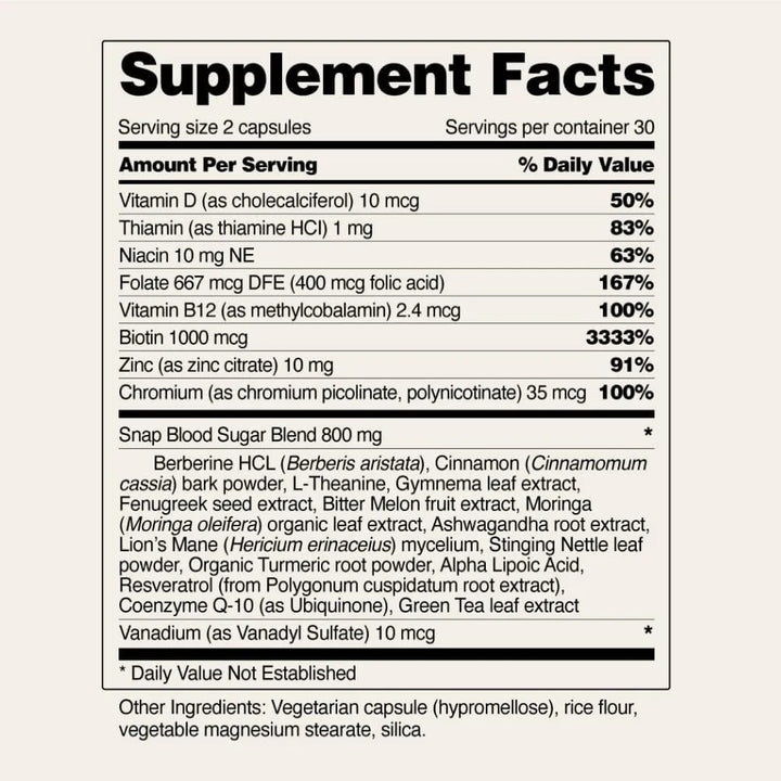 Apoyo Natural Para Glucosa En Sangre Con Berberina Y Canela - Imagen 8
