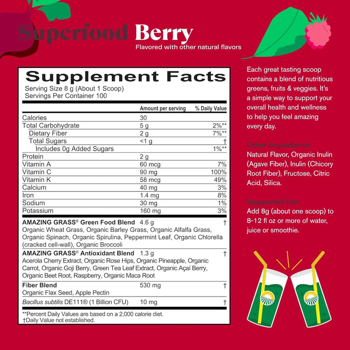 Bayas Verdes Superfood Energéticas 227 Gramos Ricas En Nutri - Imagen 6