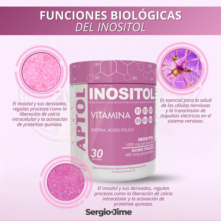 Inositol En Polvo 450g Ansiedad Depresión Insomnio Myoinocitol Concentración Memoria Ánimo Serotonina Sistema Nervioso Equilibrio Emocional Natural - Imagen 5
