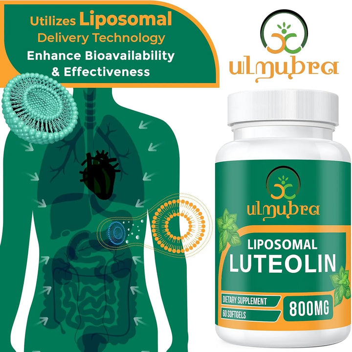 Luteolina Liposomal 800 Mg Máxima Absorción Antioxidante Cer - Imagen 3