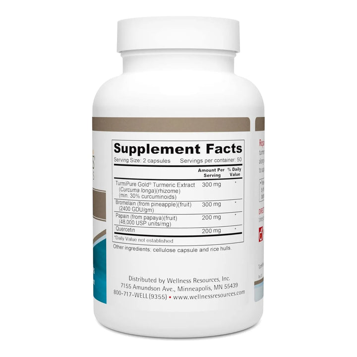 Cápsulas Repair Plus Cúrcuma Dorada Quercetina Bromelina Pap - Imagen 2