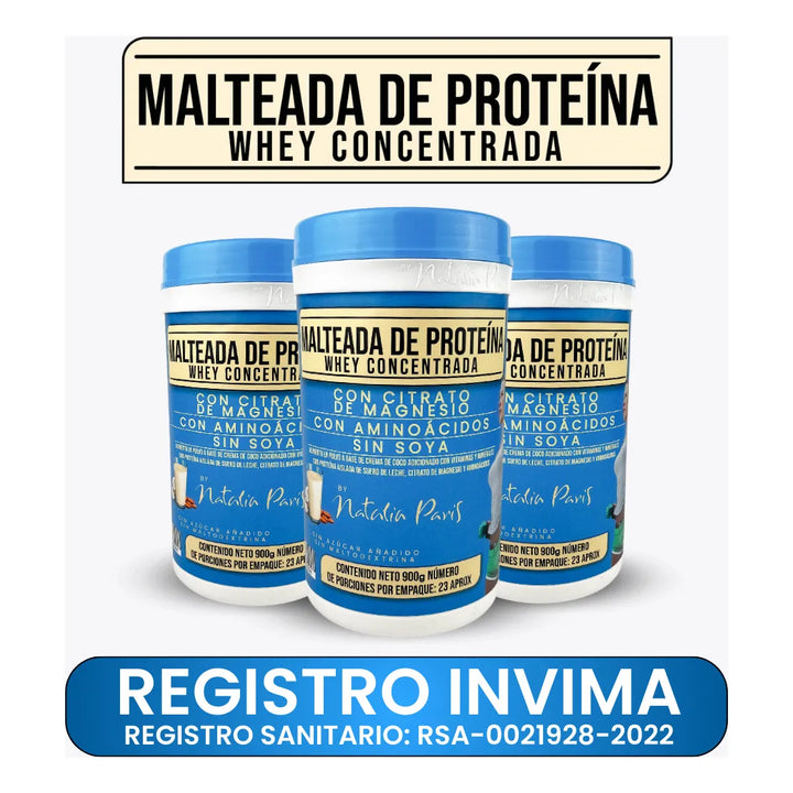 Kit X2 Proteína Whey Concentrada Natalia París - Imagen 9