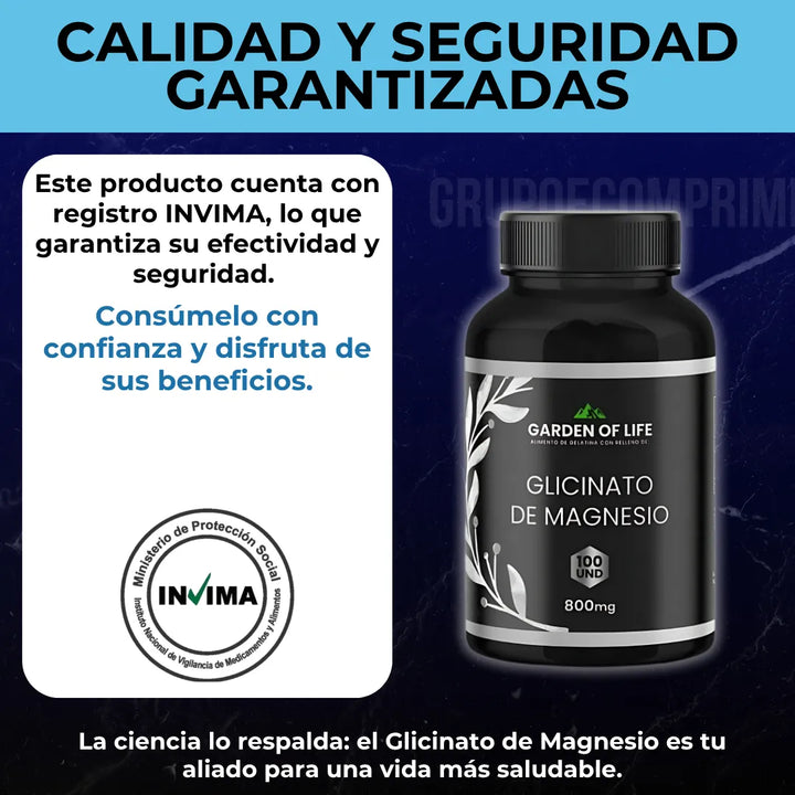 Glicinato De Magnesio Capsulas Alta Absorcion Original  Magnesium Glycinate Softgel Pure Natural - Imagen 2