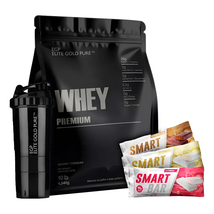Proteina 100% Whey Premium 10 Lbs De Egp Elite Gold Pure 10 Libras 10 Lb 10lb Standard  - Imagen 1