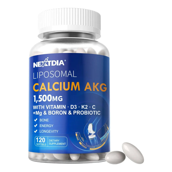 Calcio Liposomal 1500 Mg Con Cápsulas Blandas De Vitamina D3 - Imagen 1