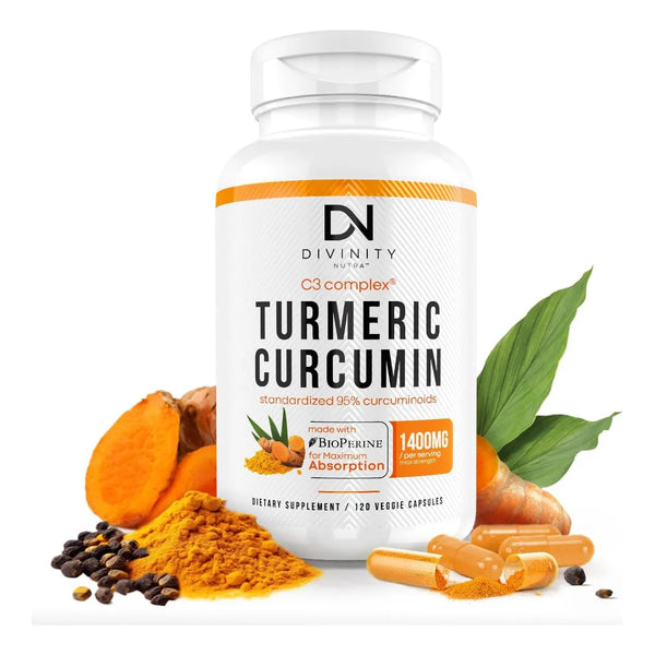 Curcumina Cúrcuma Pimienta Negra 1400 Mg Soporte Glp-1 Absor - Imagen 1