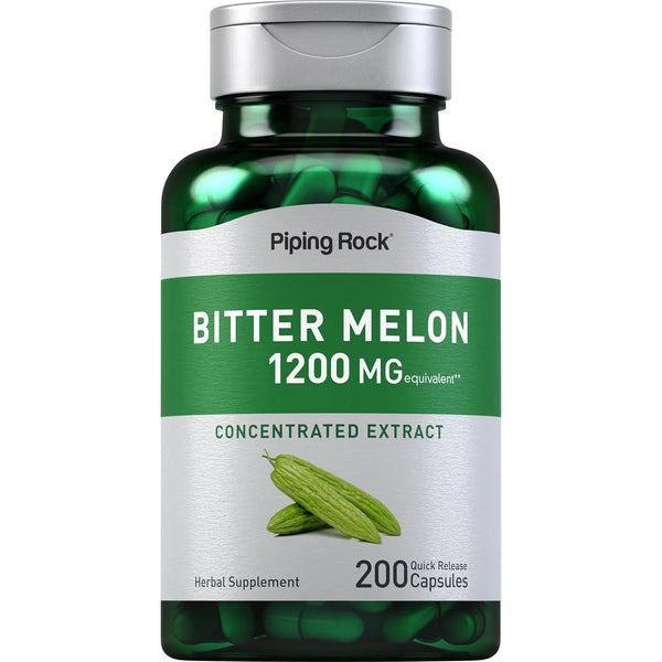 Cápsulas Melón Amargo 1200 Mg 200 Unidades Extracto Concentr - Imagen 1