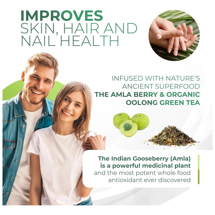 Amla En Polvo Descafeinado Té Oolong Ultraconcentrado Con Gr - Imagen 3