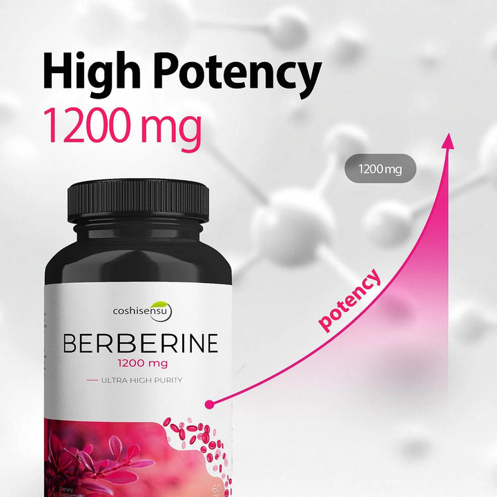 Berberina Hci 1200 Mg 60 Cápsulas Alta Potencia Fabricadas E - Imagen 2