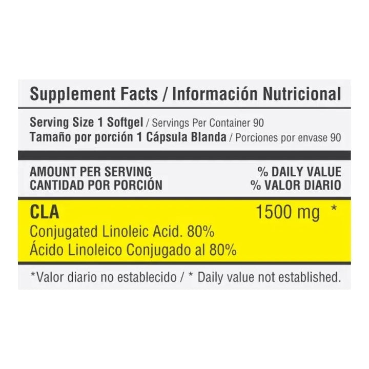 Cla Quemador De Grasa 1500 Mg Healthy Sports X 90 Softgels N/a - Imagen 2