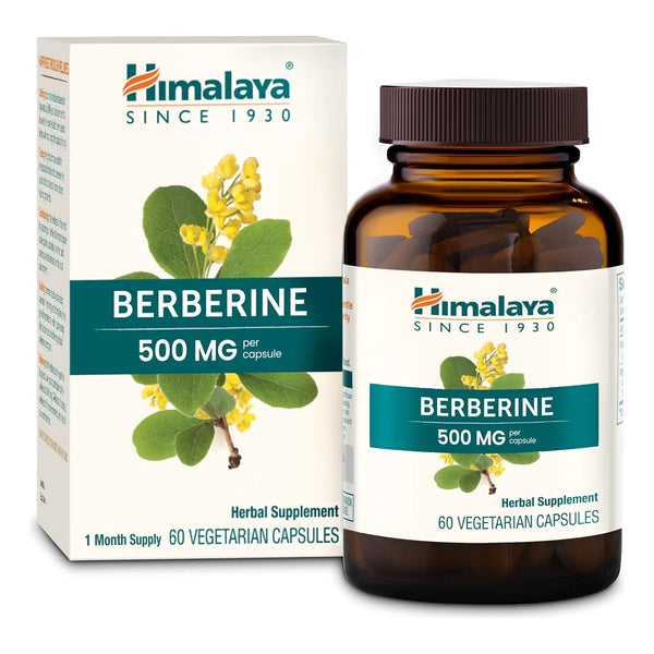 Berberina Himalaya 1000 Mg Apoyo Metabolismo Colesterol Gast - Imagen 1