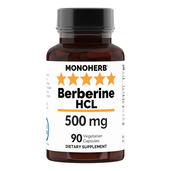 Berberina Hcl 500 Mg 90 Cápsulas Naturales - Imagen 1