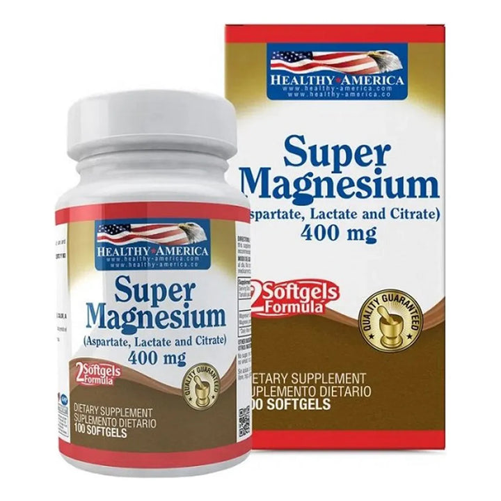 Super Magnesium 400 Mg (100 Softgels) Magnesio - Imagen 1