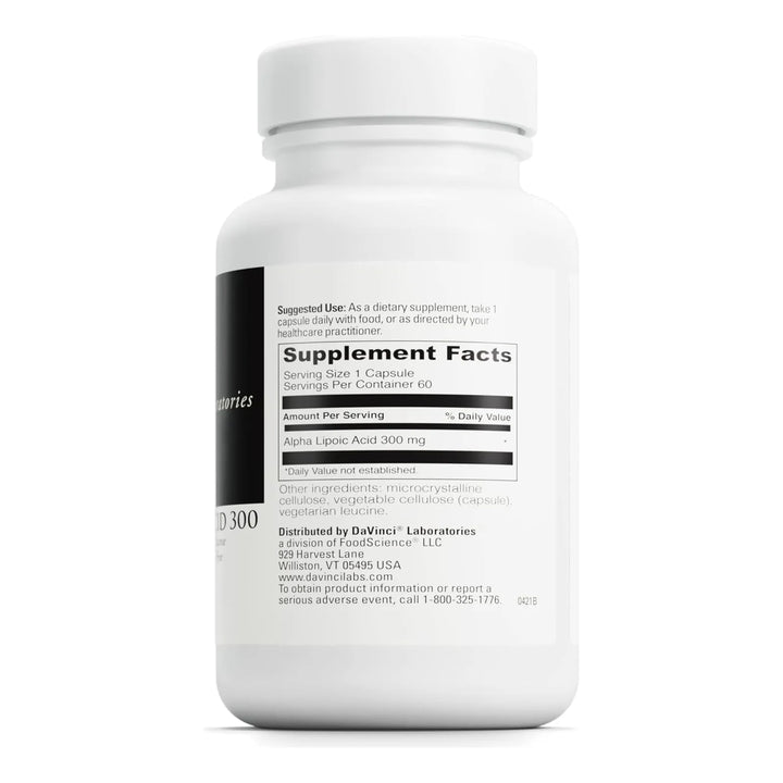 Ácido Alfa Lipoico 300 Mg Cápsulas Para Metabolismo Y Coláge - Imagen 2