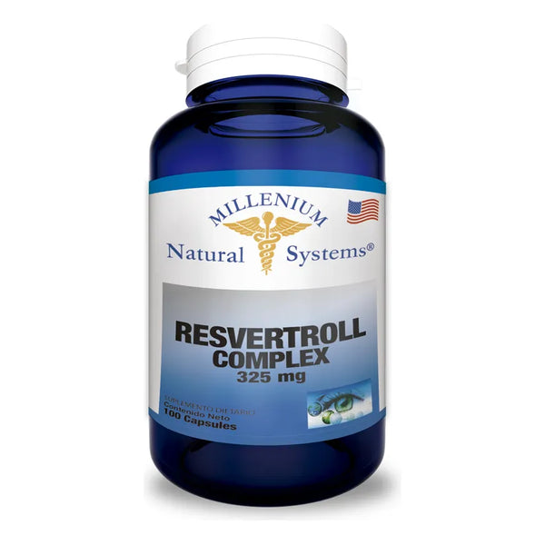 Resveratrol Complex 325mg X100 Sin Sabor - Imagen 1