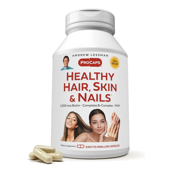 Cápsulas Para Cabello Piel Y Uñas 360 Unidades 5000 Mcg Biot - Imagen 1