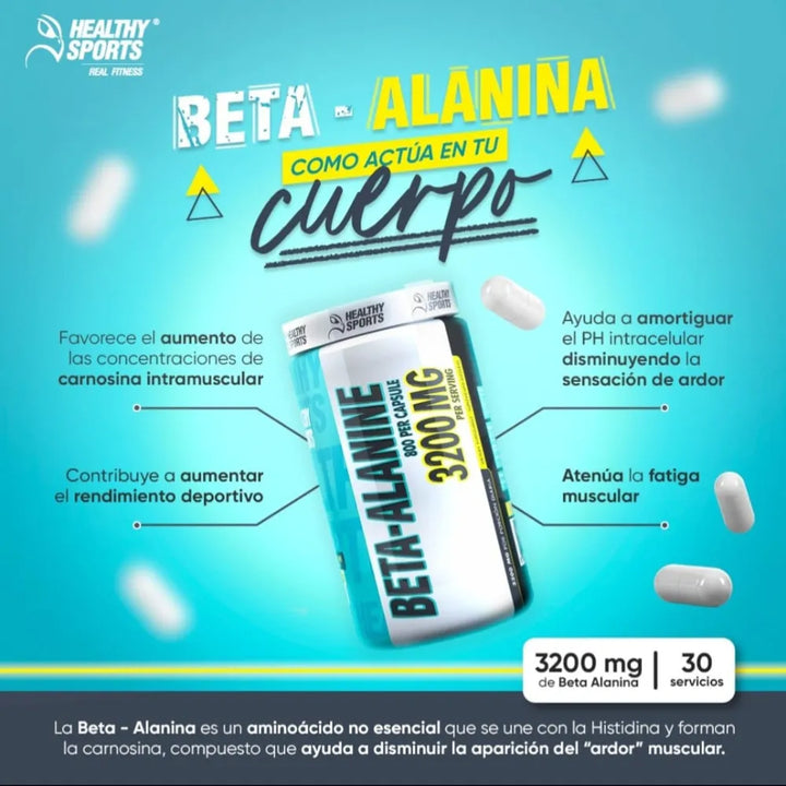 Beta Alanine 3200mg X 120 Caps - Imagen 4