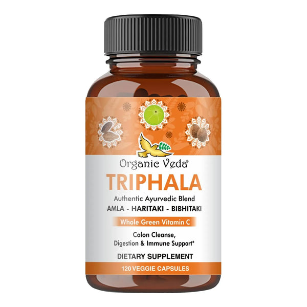 Capsulas Organicas Triphala Amla Ultra Concentrado 120 Unidades Limpieza Colon Piel Radiante
