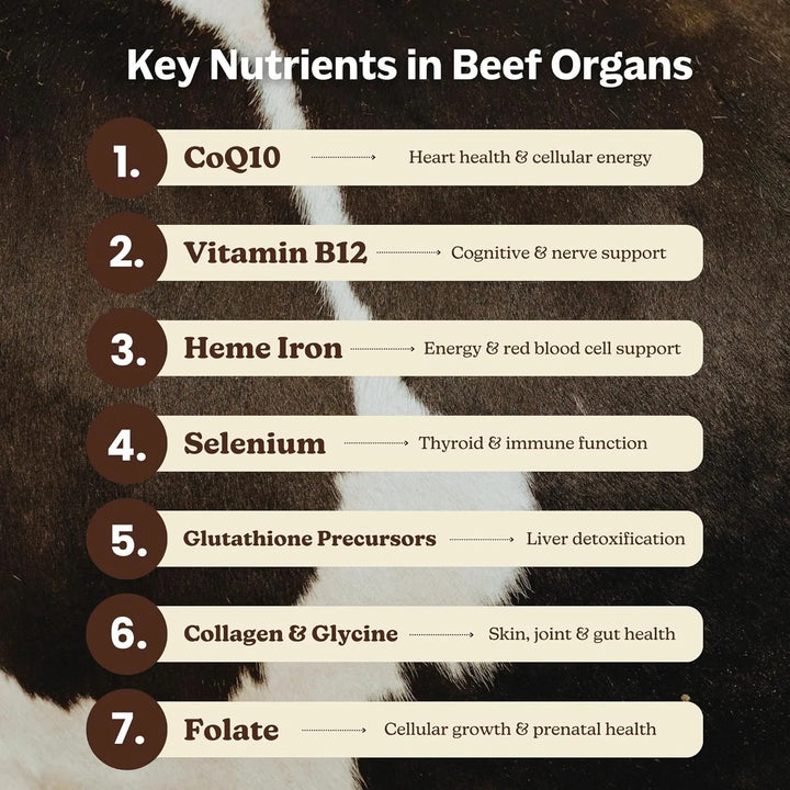 Cápsulas De Órganos De Carne Alimentados Con Pasto 3000 Mg 1 - Imagen 5