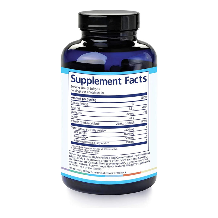 Aceite De Pescado Omega-3 180 Cápsulas Blandas 2240 Mg Epa D - Imagen 4