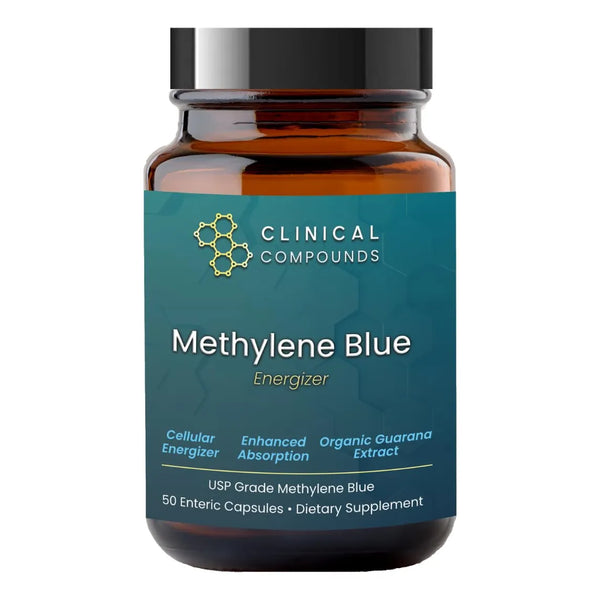 Cápsulas De Azul De Metileno Grado Farmacéutico Con Vitamina C Y Guaraná 50 Unidades