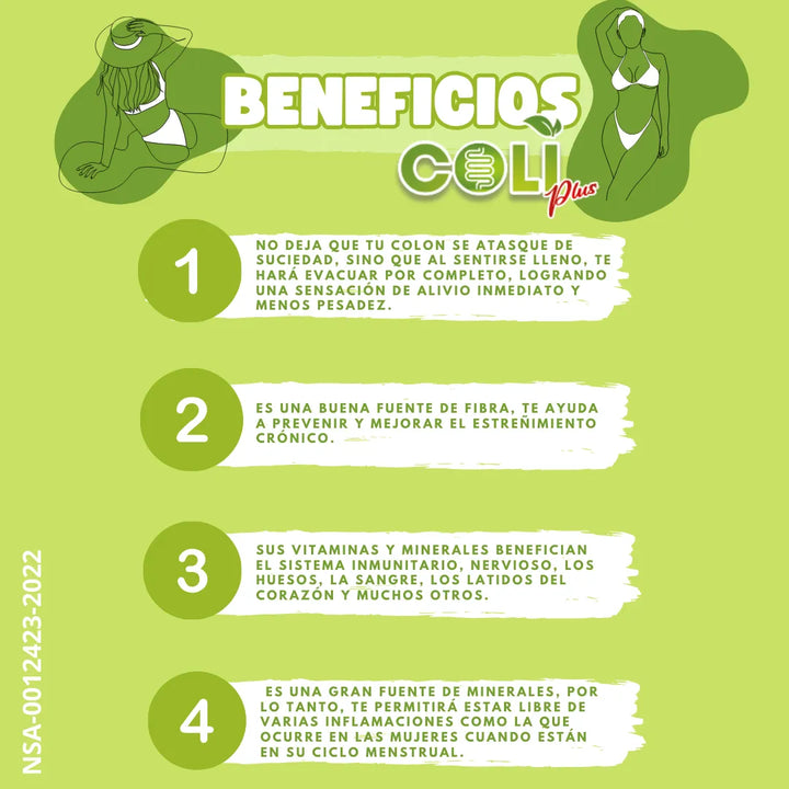 Coli Plus Fibra Natural- Estreñimiento Inflamacion Adelgaza - Imagen 8