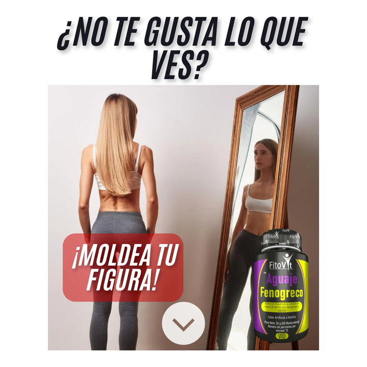 Aguaje Fenogreco Con Magnesio Y Potasio Para Equilibrio Hormonal, Firmeza De Busto Y Glúteos, Salud Ósea, Energía Y Bienestar General Vainilla - Imagen 4