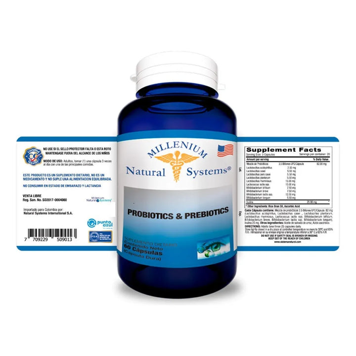 Probioticos Y Prebioticos X 60 - Natural Systems - Imagen 2
