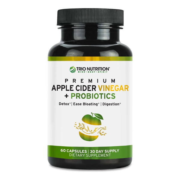 Cápsulas De Vinagre De Sidra De Manzana Natural Crudo Apoyo - Imagen 1