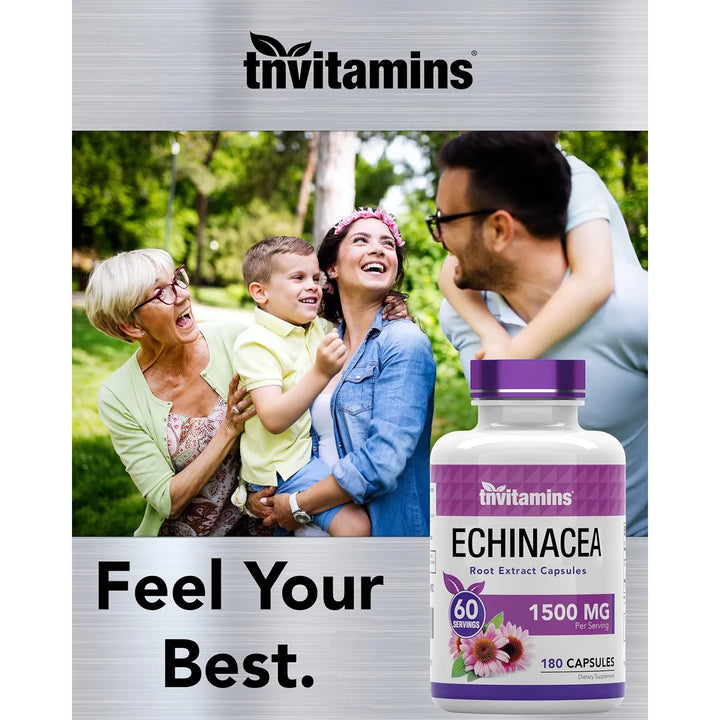 Cápsulas De Equinácea 1500 Mg 180 Cápsulas Apoyo Salud Biene - Imagen 3