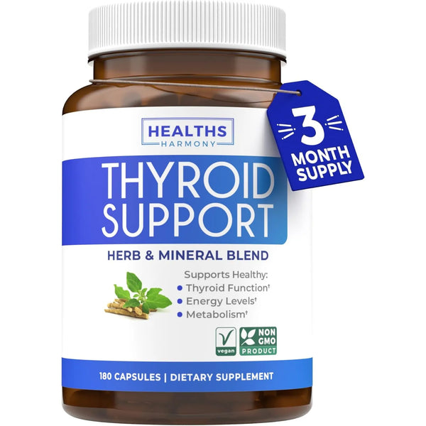 Apoyo Tiroideo Natural 180 Cápsulas Energía Raíz De Ashwagan - Imagen 1