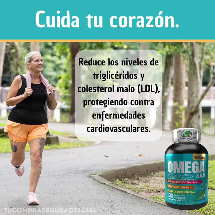 Omega 3, 6, 9  Epa Dha 1300 Mg Puro Original - Imagen 4