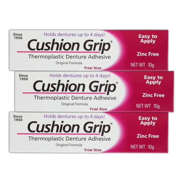 Adhesivo Termoplástico Cushion Grip Para Dentaduras 10 Gramo - Imagen 1