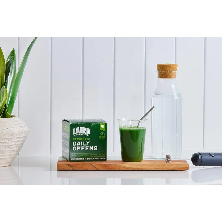 Polvo De Greens Diarios Prebióticos 15 Sobres Vitaminas Mine - Imagen 8