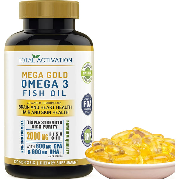 Aceite De Pescado Líquido 2000 Mg Vitamina E Omega 3 Epa 800 - Imagen 1