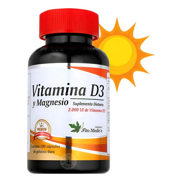 Vitamina D3 Con Magnesio Sin Sabor - Imagen 1