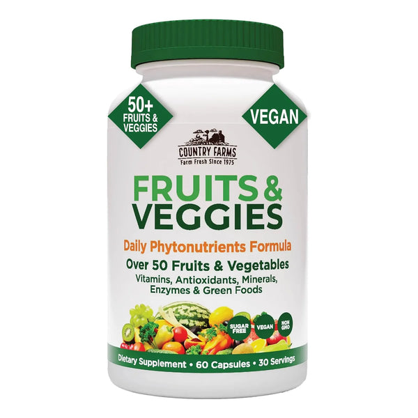 Cápsulas De Súper Frutas Y Verduras Antioxidantes Para Energ - Imagen 1