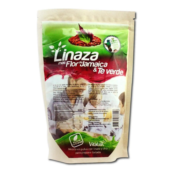 Kit X2 Vitaliah Linaza + Té Verde Y Flor De Jamaica - Imagen 2