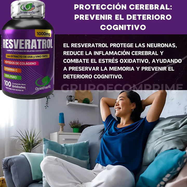 Antioxidantes Resveratrol Puro Natural - Imagen 6