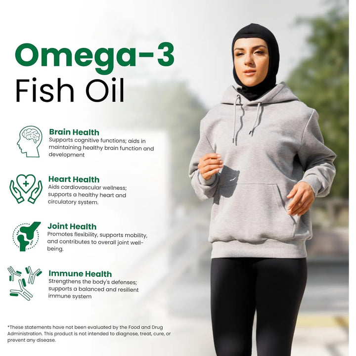 Aceite De Pescado Halal 1200 Mg Omega 3 Epa Dha Premium Apoy - Imagen 3