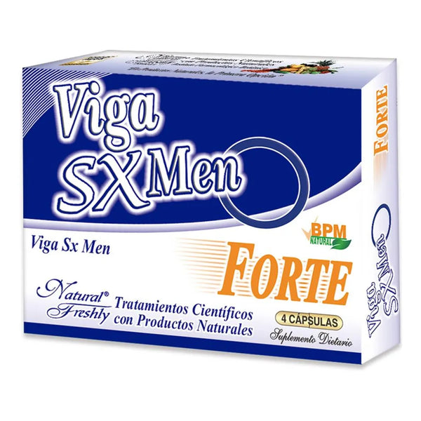 Suplemento Dietario Viga Sx Men Forte Caja X 4 Cápsulas. - Imagen 1