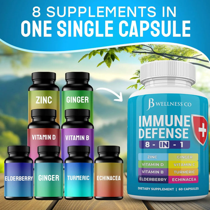 Cápsulas Apoyo Inmunológico 8 En 1 Zinc Vitamina D3 125 Mcg - Imagen 5